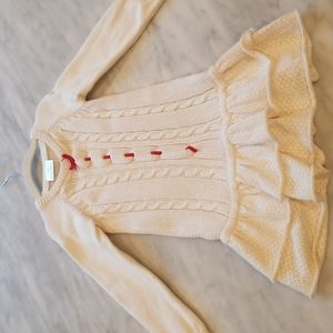 Hannah Anderson winter white sweater dress